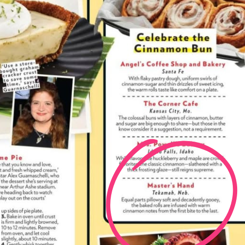 Best in the Country - Our Cinnamon Rolls Featured in People's Magazine!!