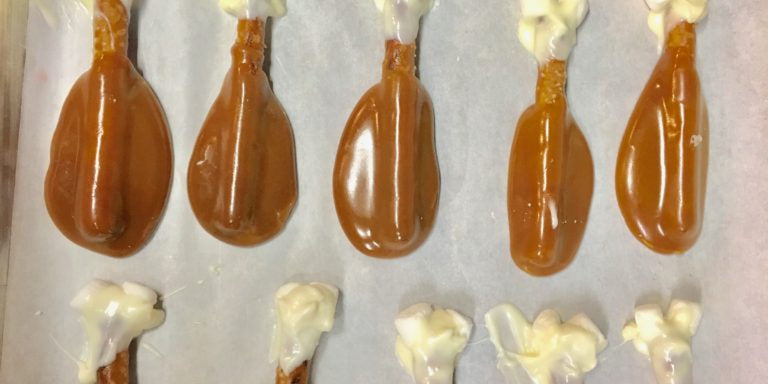 Delicious Chocolate Dripped Drumsticks for Thanksgiving - Master's Hand Candles