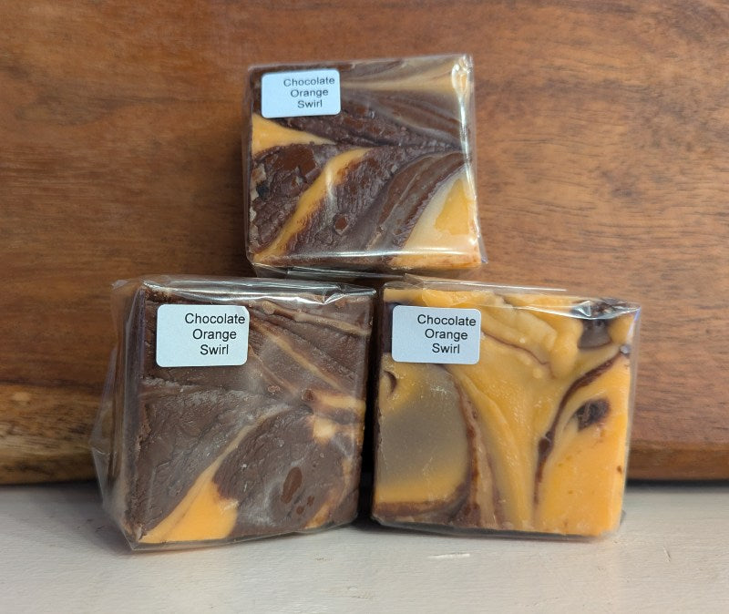 Chocolate Orange Swirl Fudge