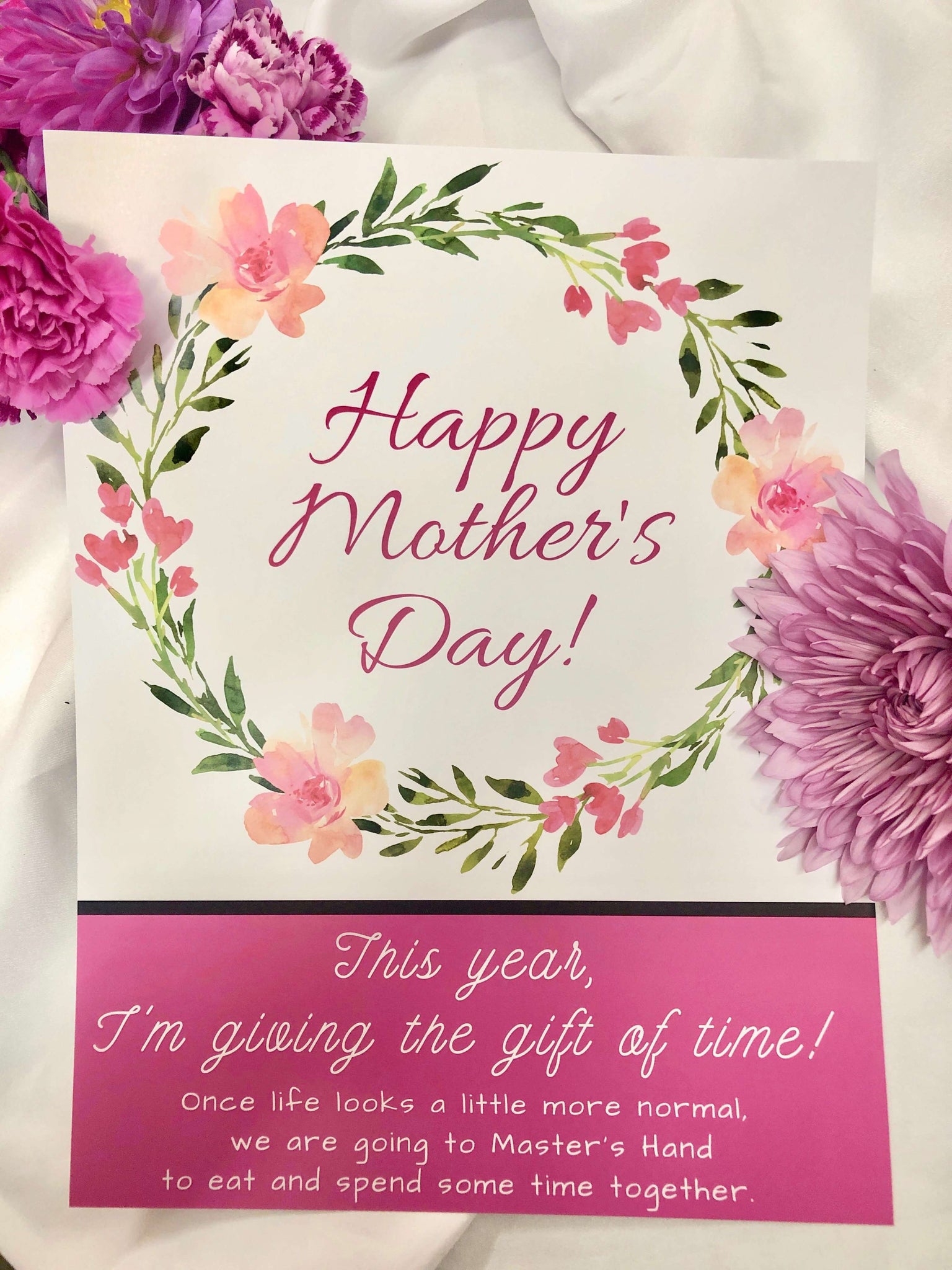 Dine-In - Give Her The Gift Of TIME For Mother's Day!