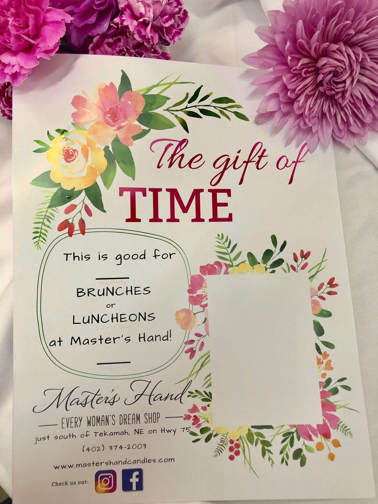 Dine-In - Give Her The Gift Of TIME For Mother's Day!